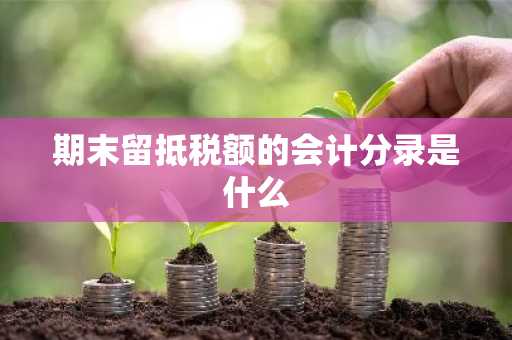 期末留抵税额的会计分录是什么