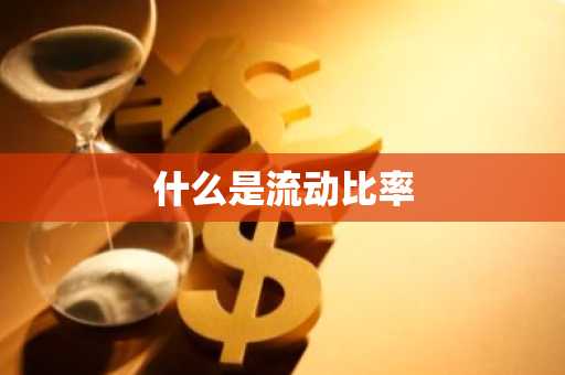 什么是流动比率
