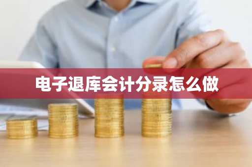 电子退库会计分录怎么做
