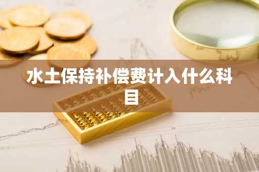 水土保持补偿费计入什么科目