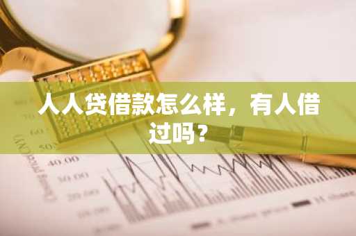 人人贷借款怎么样，有人借过吗？