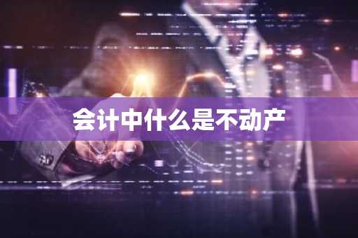 会计中什么是不动产