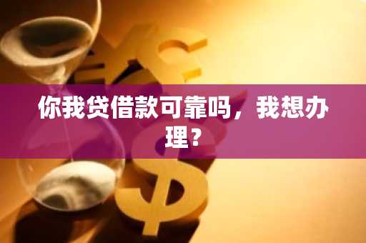 你我贷借款可靠吗，我想办理？