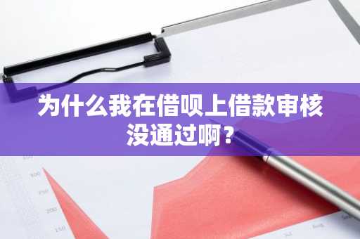 为什么我在借呗上借款审核没通过啊？