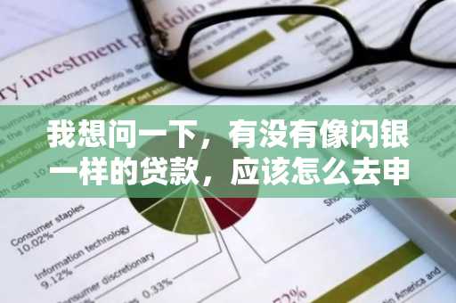 我想问一下，有没有像闪银一样的贷款，应该怎么去申请上面的贷款？