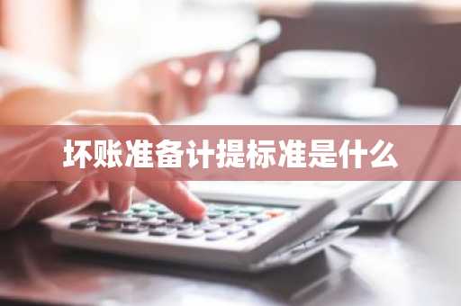 坏账准备计提标准是什么