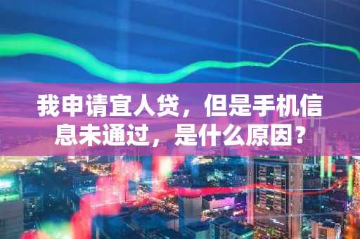 我申请宜人贷，但是手机信息未通过，是什么原因？