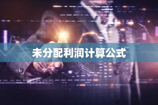 未分配利润计算公式