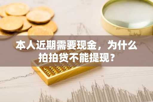 本人近期需要现金，为什么拍拍贷不能提现？