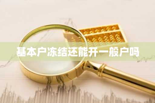基本户冻结还能开一般户吗