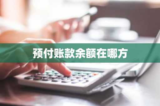 预付账款余额在哪方