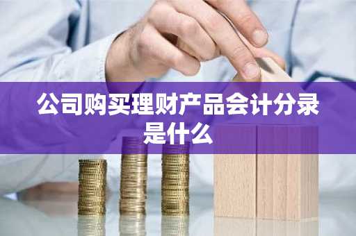 公司购买理财产品会计分录是什么
