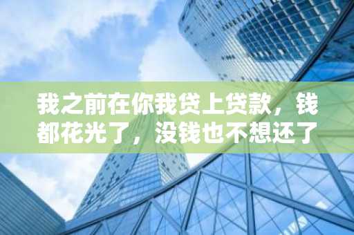 我之前在你我贷上贷款，钱都花光了，没钱也不想还了，你我贷借款逾期不还会怎样？