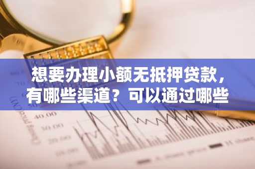 想要办理小额无抵押贷款，有哪些渠道？可以通过哪些途径进行贷款？