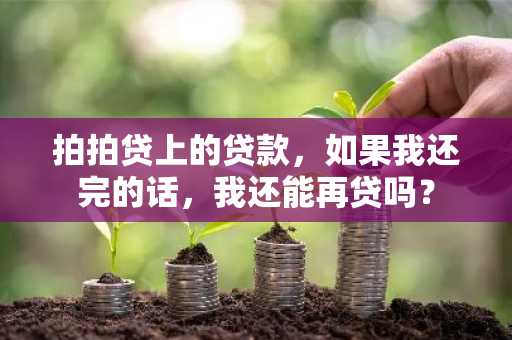 拍拍贷上的贷款，如果我还完的话，我还能再贷吗？