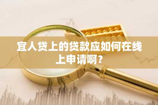 宜人贷上的贷款应如何在线上申请啊？