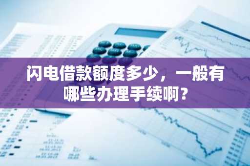 闪电借款额度多少，一般有哪些办理手续啊？