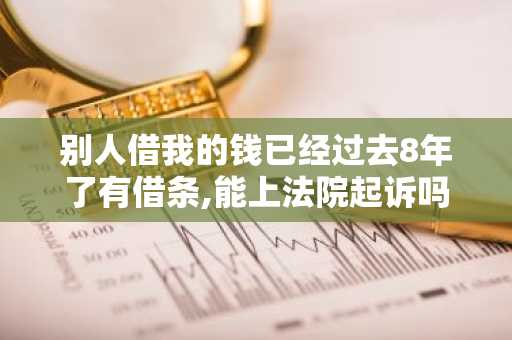 别人借我的钱已经过去8年了有借条,能上法院起诉吗,怎么办理？