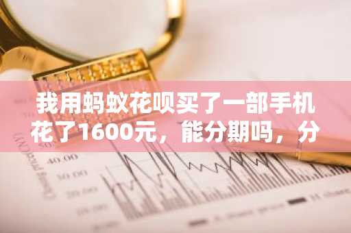 我用蚂蚁花呗买了一部手机花了1600元，能分期吗，分期还款条件有哪些？