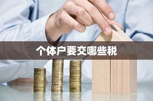 个体户要交哪些税