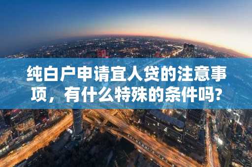 纯白户申请宜人贷的注意事项，有什么特殊的条件吗?