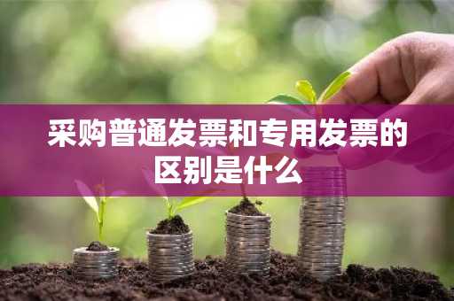 采购普通发票和专用发票的区别是什么