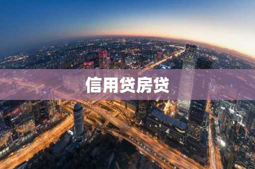 信用贷房贷