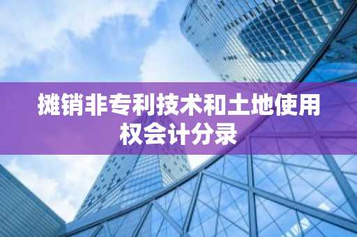 摊销非专利技术和土地使用权会计分录