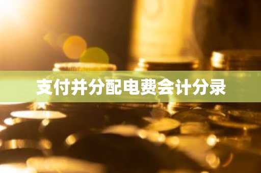支付并分配电费会计分录