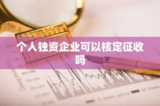 个人独资企业可以核定征收吗