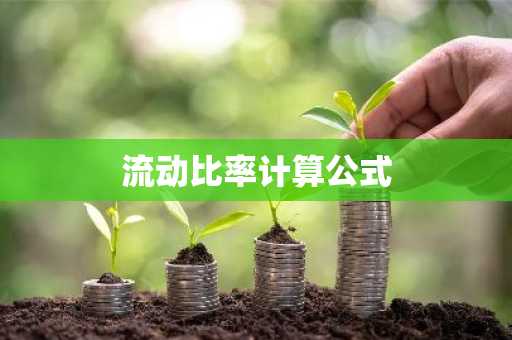 流动比率计算公式