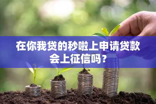 在你我贷的秒啦上申请贷款会上征信吗？