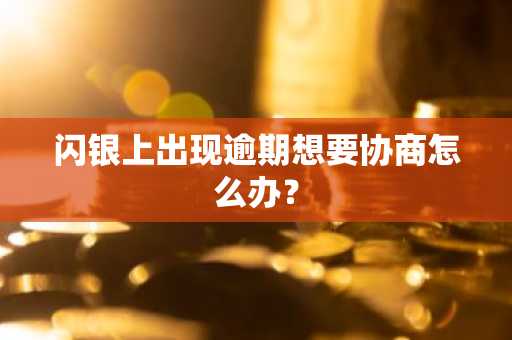 闪银上出现逾期想要协商怎么办？