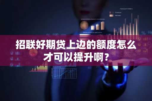 招联好期贷上边的额度怎么才可以提升啊？