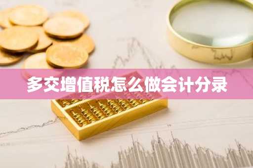 多交增值税怎么做会计分录