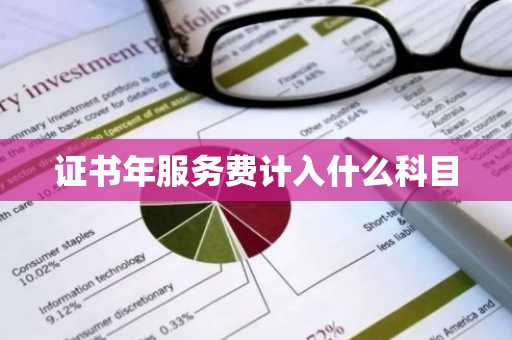 证书年服务费计入什么科目