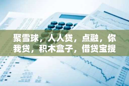 聚雪球，人人贷，点融，你我贷，积木盒子，借贷宝搜属于一种类型的APP吗？