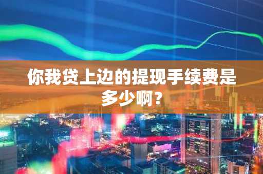 你我贷上边的提现手续费是多少啊？