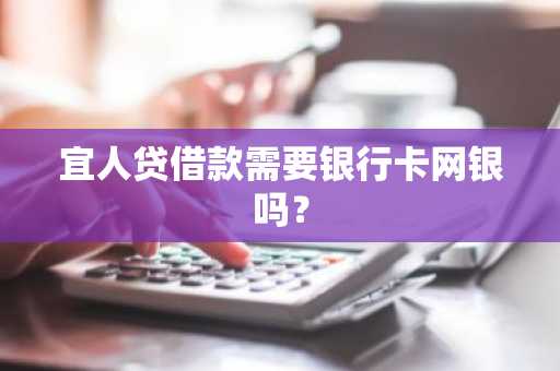 宜人贷借款需要银行卡网银吗？