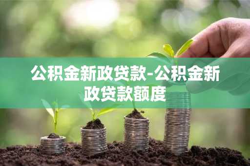 公积金新政贷款-公积金新政贷款额度