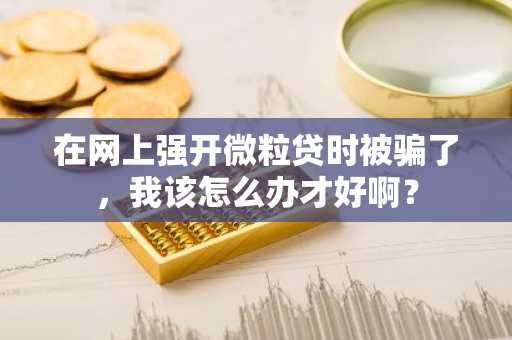 在网上强开微粒贷时被骗了，我该怎么办才好啊？