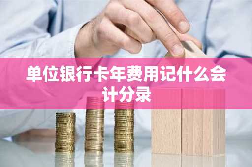 单位银行卡年费用记什么会计分录