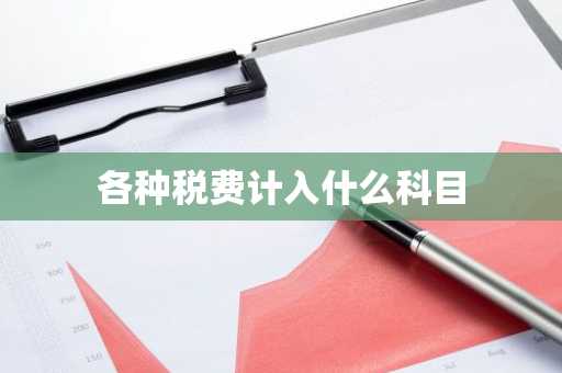 各种税费计入什么科目