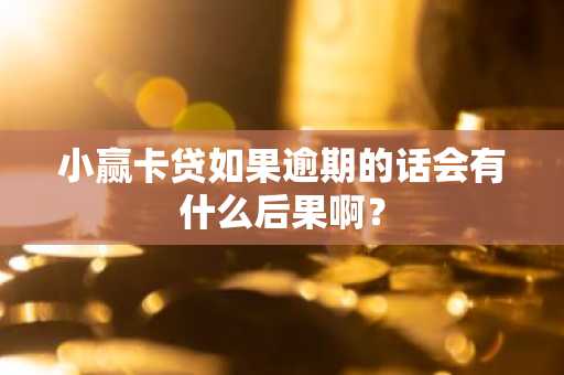 小赢卡贷如果逾期的话会有什么后果啊？