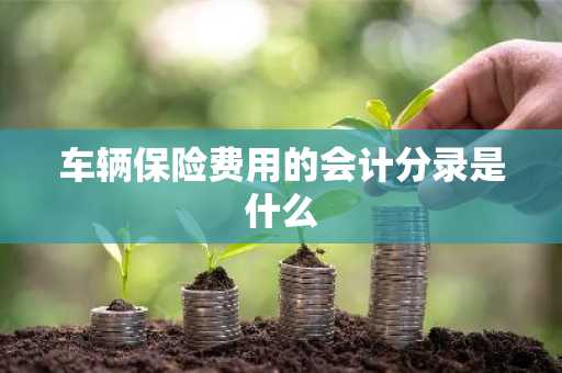 车辆保险费用的会计分录是什么