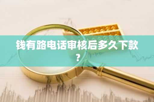 钱有路电话审核后多久下款？