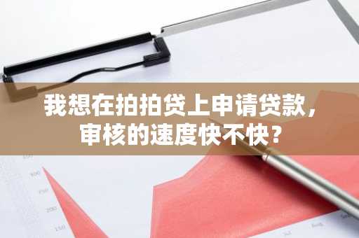 我想在拍拍贷上申请贷款，审核的速度快不快？
