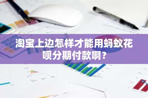淘宝上边怎样才能用蚂蚁花呗分期付款啊？