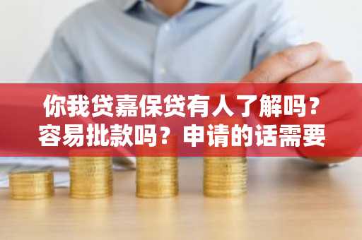 你我贷嘉保贷有人了解吗？容易批款吗？申请的话需要什么条件？请好心人士告知。