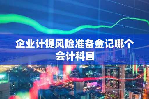 企业计提风险准备金记哪个会计科目